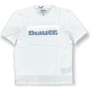 Abbigliamento Uomo T-shirt maniche corte Blauer  Bianco