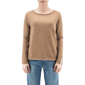 Abbigliamento Donna T-shirt & Polo Replay T-Shirt Manica Lunga Regular Fit Marrone