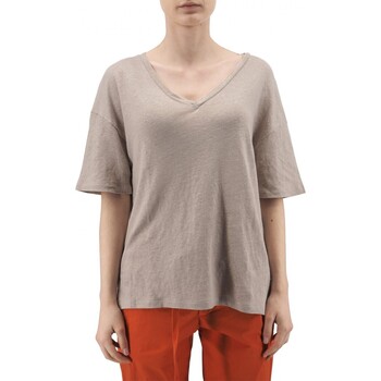 Abbigliamento Donna T-shirt & Polo Replay T-Shirt Regular Fit Beige