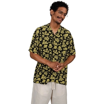 Abbigliamento Uomo Camicie maniche lunghe Brava Fabrics Veranoir Faes Shirt - Lemon Nero