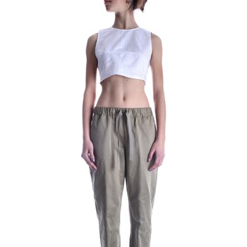 Abbigliamento Donna Top / T-shirt senza maniche Semicouture S3SQ09 Bianco