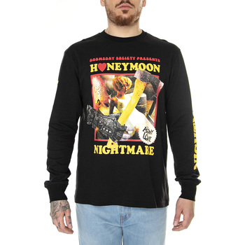 Abbigliamento Uomo T-shirt & Polo Doomsday M' Honeymoon ongsleeve T-Shirt Black Nero