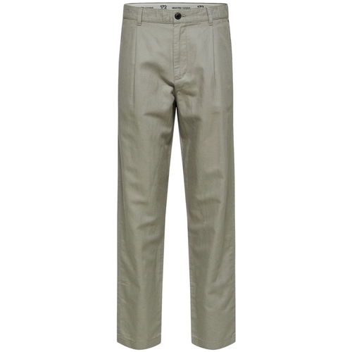 Abbigliamento Uomo Pantaloni Selected Slimtape-Jones - Vetiver Verde