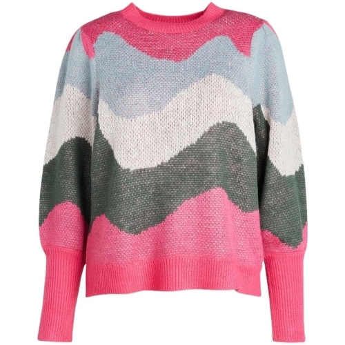 Abbigliamento Donna Maglioni Vila Malha Francis Glitter - Fandango Pink/Toumalina Multicolore