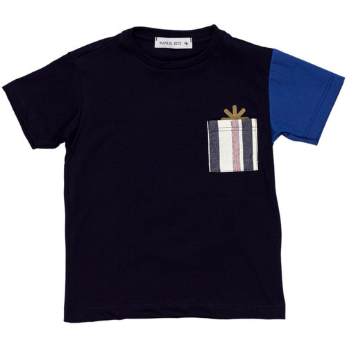 Abbigliamento Bambino T-shirt & Polo Manuel Ritz MR1717 2000000149110 Blu