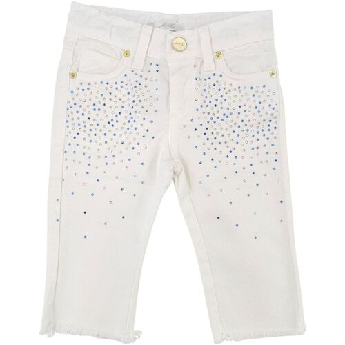 Abbigliamento Bambina Jeans Miss Grant UE0383 2000000152042 Bianco