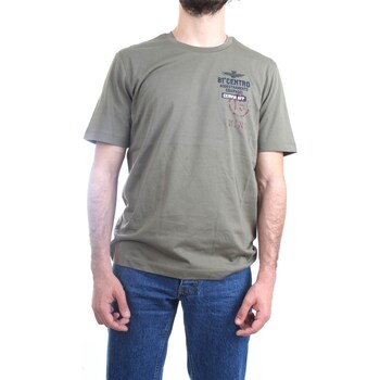 Abbigliamento Uomo T-shirt maniche corte Aeronautica Militare 231TS2089J594 T-Shirt Uomo verde Verde