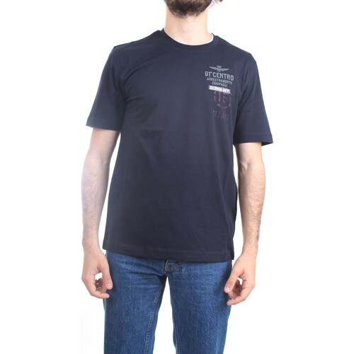 Abbigliamento Uomo T-shirt maniche corte Aeronautica Militare 231TS2089J594 T-Shirt Uomo blu Blu
