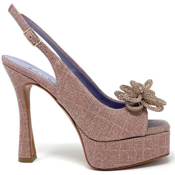 Scarpe Donna Sandali Albano sandalo rosa con fiore in strass 3313 Rosa