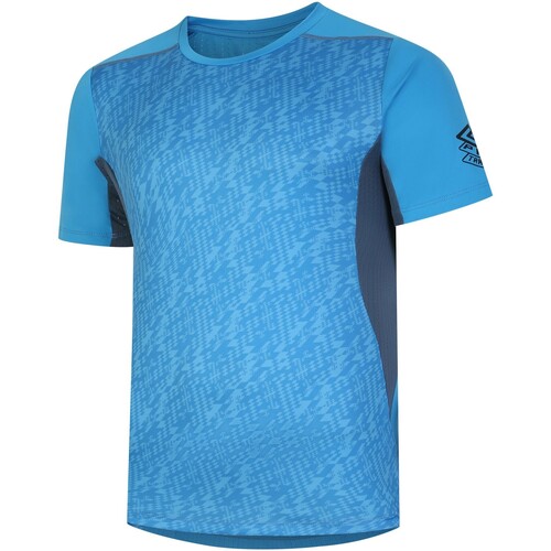 Abbigliamento Uomo T-shirts a maniche lunghe Umbro  Blu
