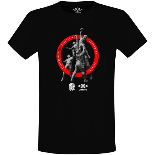 Abbigliamento Uomo T-shirts a maniche lunghe Umbro UO1331 Nero