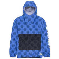 Abbigliamento Uomo giacca a vento Herschel Windbreaker Hip Pack Anorak Multi Cross Amparo Blue 