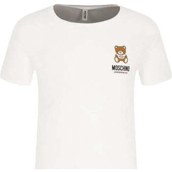 Abbigliamento Donna T-shirt & Polo Moschino T-Shirt e Polo Donna  1910 9003 Bianco Bianco