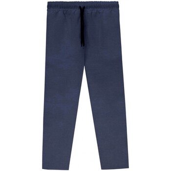 Abbigliamento Uomo Jeans Ko Samui Tailors Pantalone In Lino Loose Fit Blu