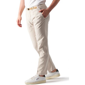 Abbigliamento Uomo Jeans White Sand Greg Pantalone Chino Bianco