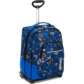 Borse Unisex bambino Borse / Cartelle con rotelle Seven Trolley con Zaino Sganciabile, Scuola & Viaggi Blu Blu