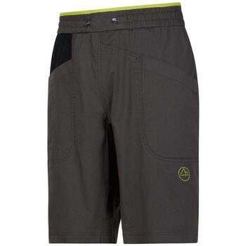 Abbigliamento Uomo Shorts / Bermuda La Sportiva Pantaloncini Bleauser Uomo Carbon/Lime Punch Grigio