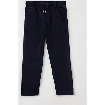 Abbigliamento Bambino Pantaloni Tommy Hilfiger KB0KB08092-DW5 DESERT SKY Blu