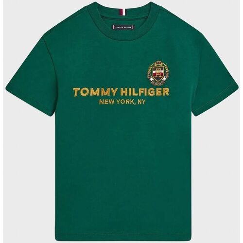 Abbigliamento Bambino T-shirt & Polo Tommy Hilfiger KB0KB08029-L40 PREO GREEN Verde