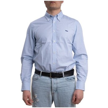 Abbigliamento Uomo Camicie maniche lunghe Harmont & Blaine CAMICIA MINIBASTONCINI Blu