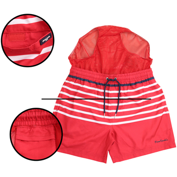 Pierre Cardin Striped Swim Short Rosso