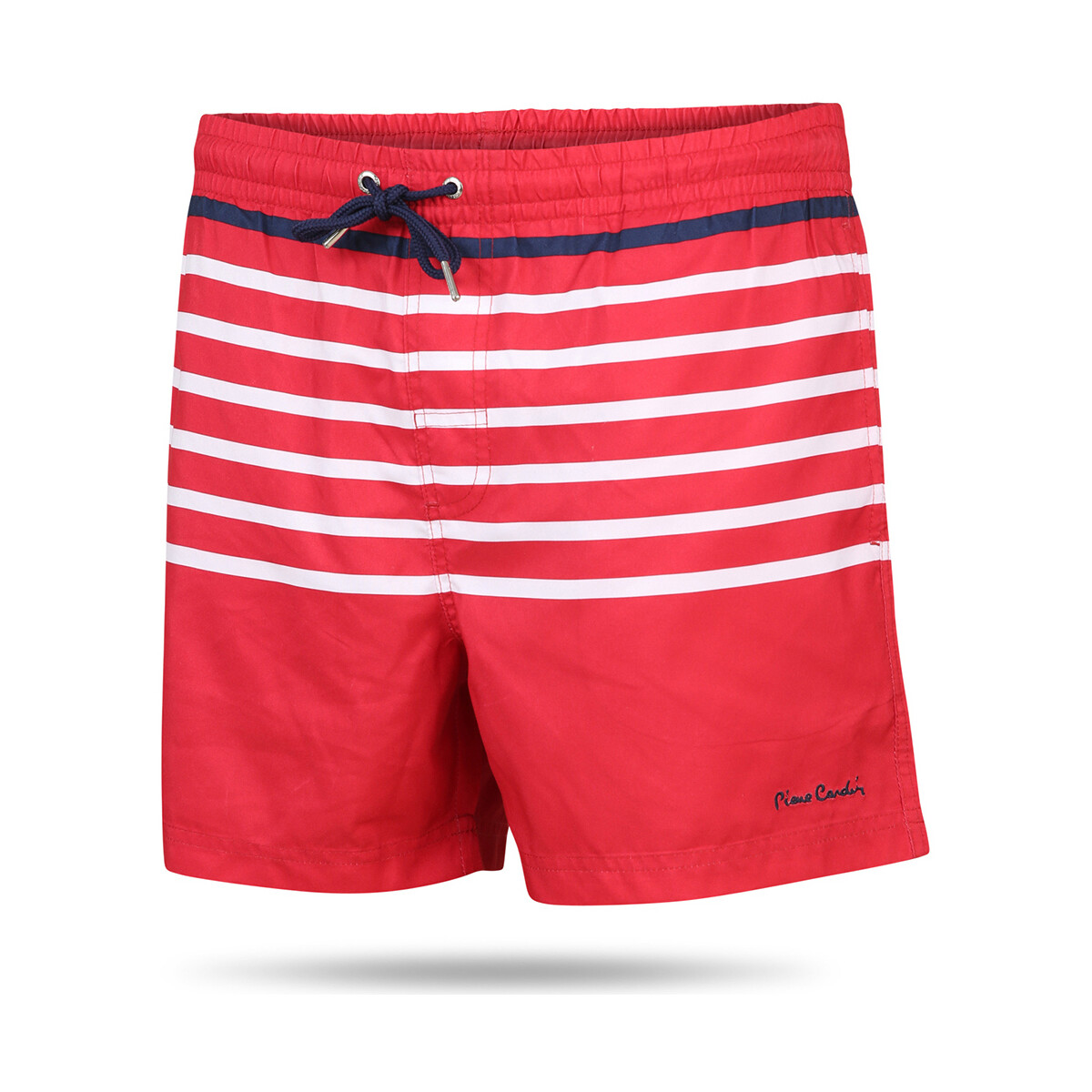 Abbigliamento Uomo Costume / Bermuda da spiaggia Pierre Cardin Striped Swim Short Rosso