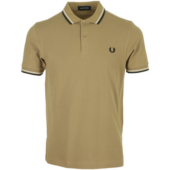 Fred Perry Twin Tipped Shirt Marrone