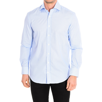 Abbigliamento Uomo Camicie maniche lunghe CafÃ© Coton ALCAZAR3-33LS Bianco