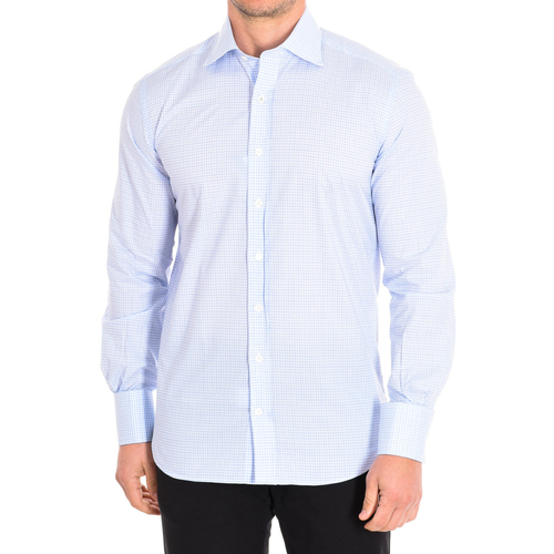Abbigliamento Uomo Camicie maniche lunghe CafÃ© Coton CHARME3-77HDC Bianco