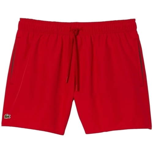 Abbigliamento Uomo Shorts / Bermuda Lacoste Quick Dry Swim Shorts - Rouge Vert Rosso