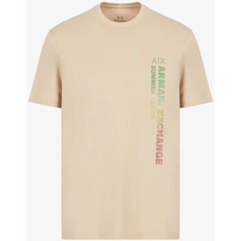 Abbigliamento Uomo T-shirt maniche corte Armani Exchange T-SHIRT 3RZTJJZJ8EZ Beige