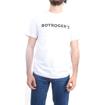 Abbigliamento Uomo T-shirt maniche corte Roy Rogers P23RRU220C748 T-Shirt Uomo bianco Bianco