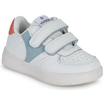 Scarpe Bambina Sneakers basse Victoria  Bianco / Blu / Arancio