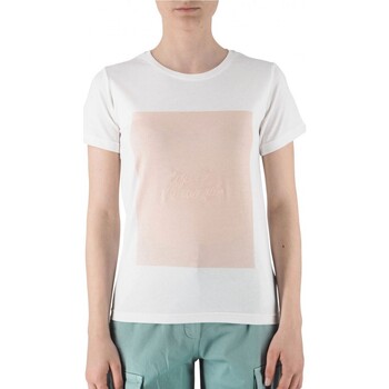 Abbigliamento Donna T-shirt & Polo Ko Samui Tailors T-Shirt Slim Fit Con Ricamo Bianco