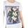 Abbigliamento Donna T-shirt & Polo Ko Samui Tailors T-Shirt Lillies Graphic Slim Fit Bianco