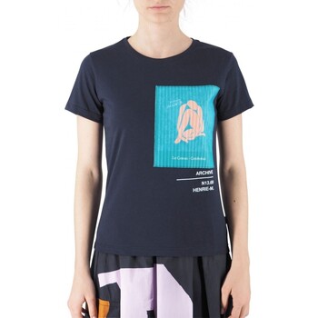 Abbigliamento Donna T-shirt & Polo Ko Samui Tailors T-Shirt Gallery Slim Fit Blu