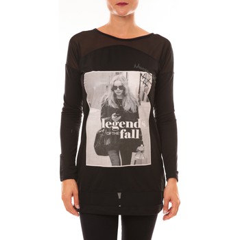 Abbigliamento Donna T-shirts a maniche lunghe La Vitrine De La Mode Tee Shirt Manches Longues MC1919 noir Nero