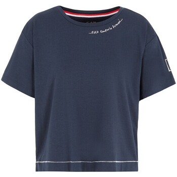 Abbigliamento Donna T-shirt & Polo Ea7 Emporio Armani T-shirt EA7 3RTT26 TJDZZ Costa Smeralda Donna Blu scuro Blu