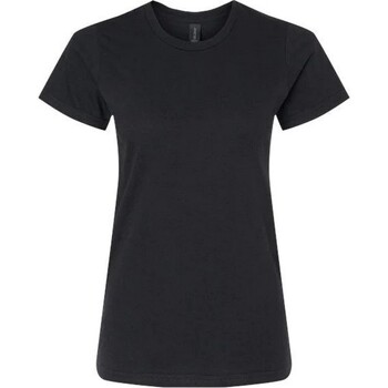 Abbigliamento Donna T-shirts a maniche lunghe Gildan  Nero