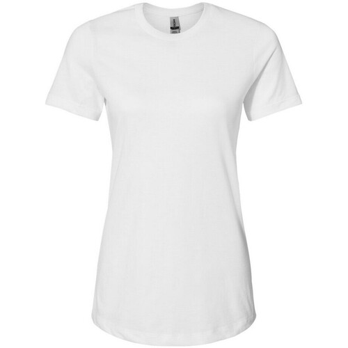 Abbigliamento Donna T-shirts a maniche lunghe Gildan Softstyle CVC Bianco