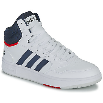 Scarpe Sneakers alte Adidas Sportswear HOOPS 3.0 MID Bianco / Marine / Rosso