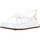 Scarpe Donna Sandali Exé Shoes donna sandali con zeppa IRIS-618 WHITE Bianco