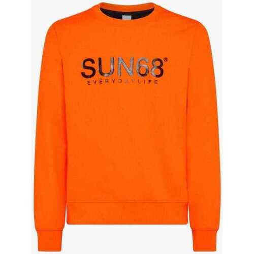 Abbigliamento Uomo T-shirts a maniche lunghe Sun68  Arancio