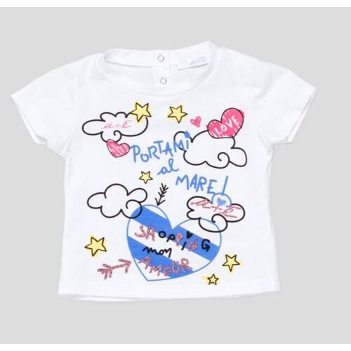Abbigliamento Bambina T-shirt maniche corte Miss Grant UE0380 2000000150987 Bianco
