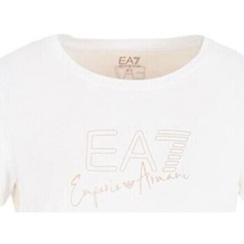 Ea7 Emporio Armani T-shirt EA7 3RTT21 TJKMZ Tonal Block Donna Bianco Bianco
