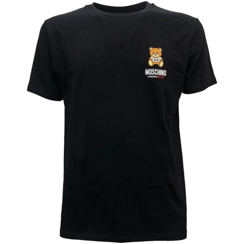 Abbigliamento Uomo T-shirt maniche corte Moschino 231V1A07844410 Nero