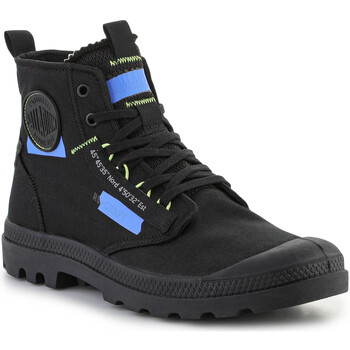 Scarpe Sneakers alte Palladium Pampa HI Re-Craft Black/Blue 77220-005-M Nero