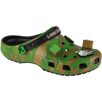 Scarpe Pantofole Crocs Elevated Minecraft Classic Clog Verde