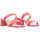 Scarpe Donna Décolleté MICHAEL Michael Kors Sandalo in pelle rosa doppia fascia 
