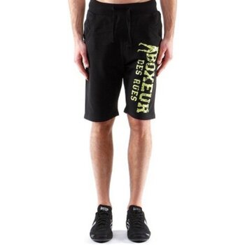 Abbigliamento Uomo Shorts / Bermuda Boxeur Des Rues Bermuda Sweatshorts Front Logo Nero